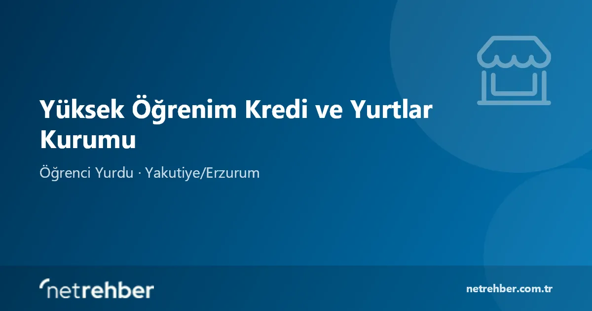 Yüksek Öğrenim Kredi ve Yurtlar Kurumu kapak görseli