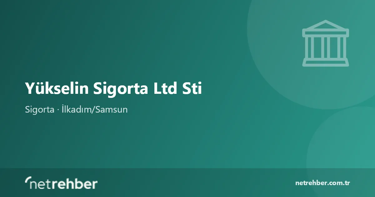 Yükselin Sigorta Ltd Sti kapak görseli