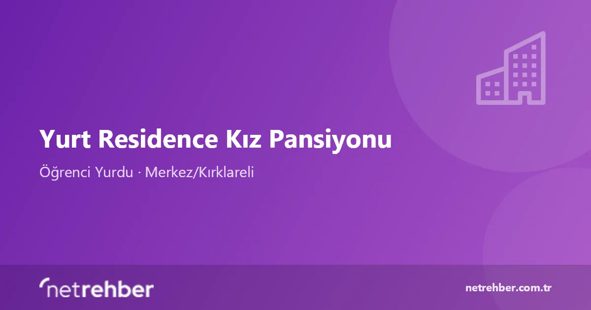 Yurt Residence Kız Pansiyonu kapak görseli