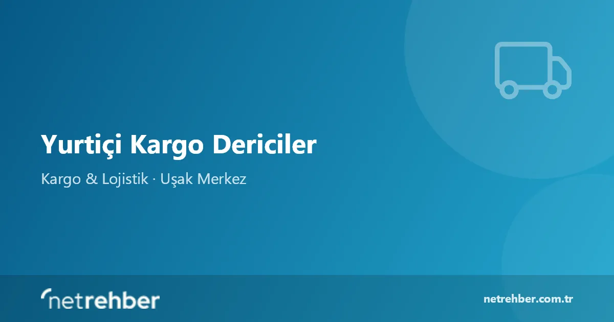 Yurtiçi Kargo Dericiler kapak görseli