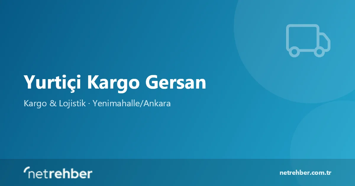 Yurtiçi Kargo Gersan kapak görseli