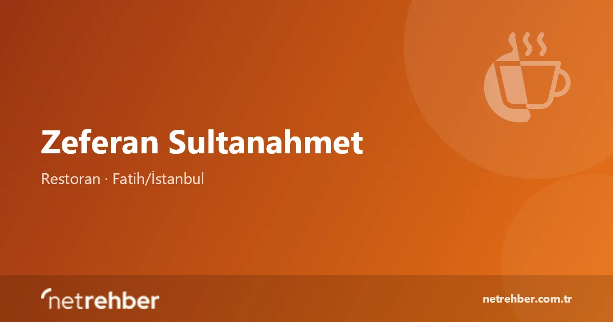 Zeferan Sultanahmet kapak görseli