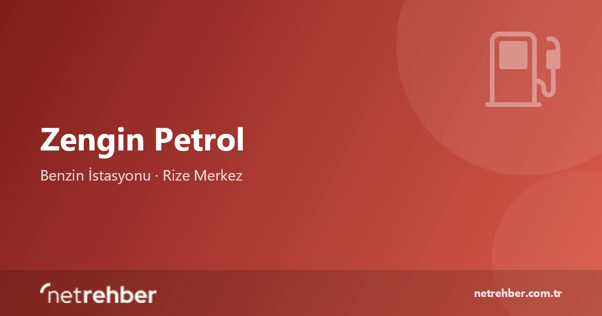 Zengin Petrol kapak görseli