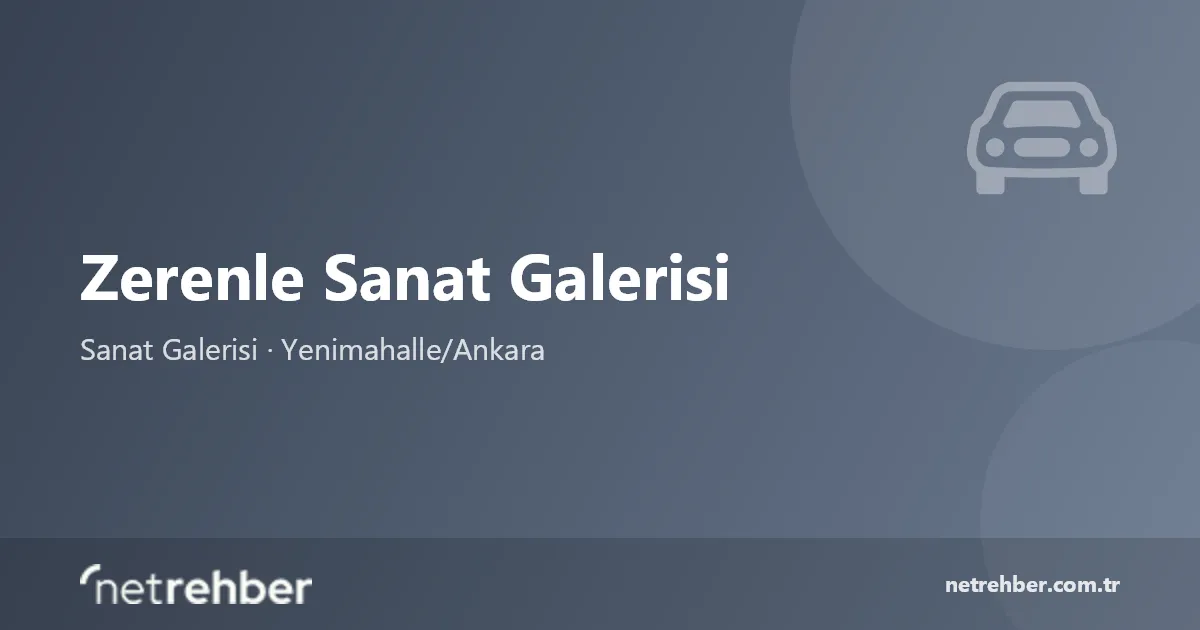 Zerenle Sanat Galerisi kapak görseli