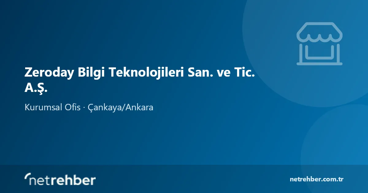 Zeroday Bilgi Teknolojileri San. ve Tic. A.Ş. kapak görseli