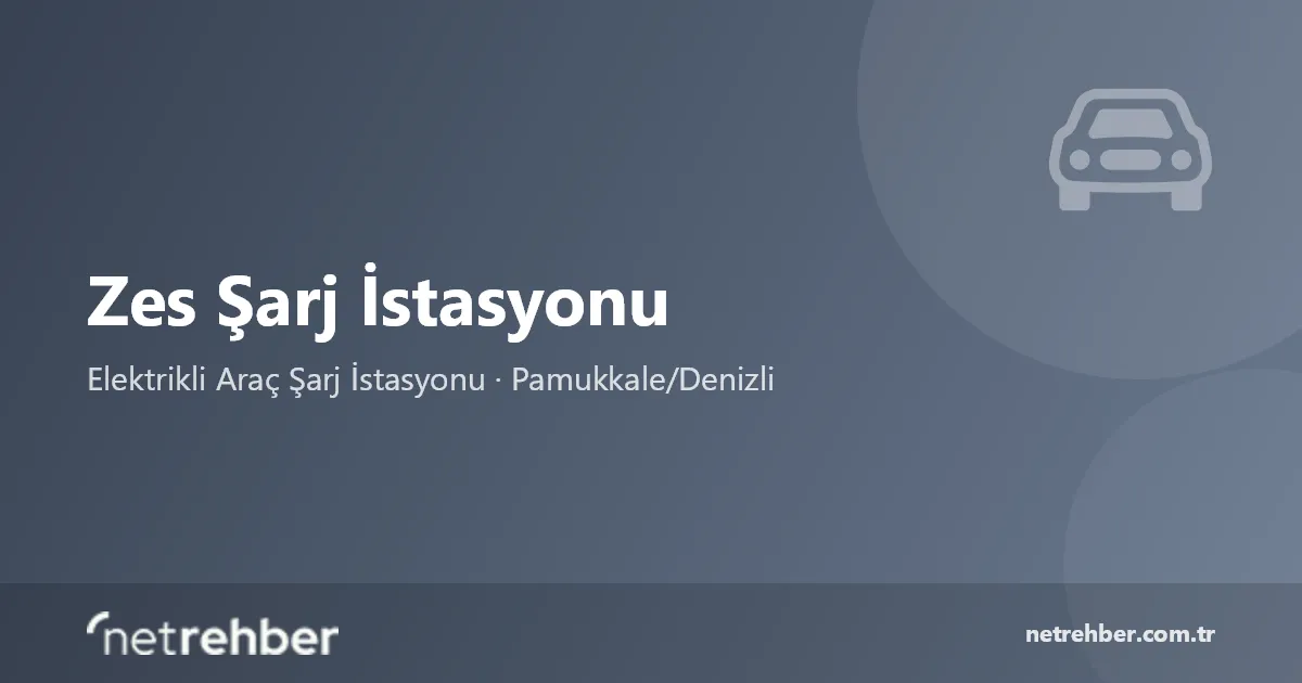 Zes Şarj İstasyonu kapak görseli
