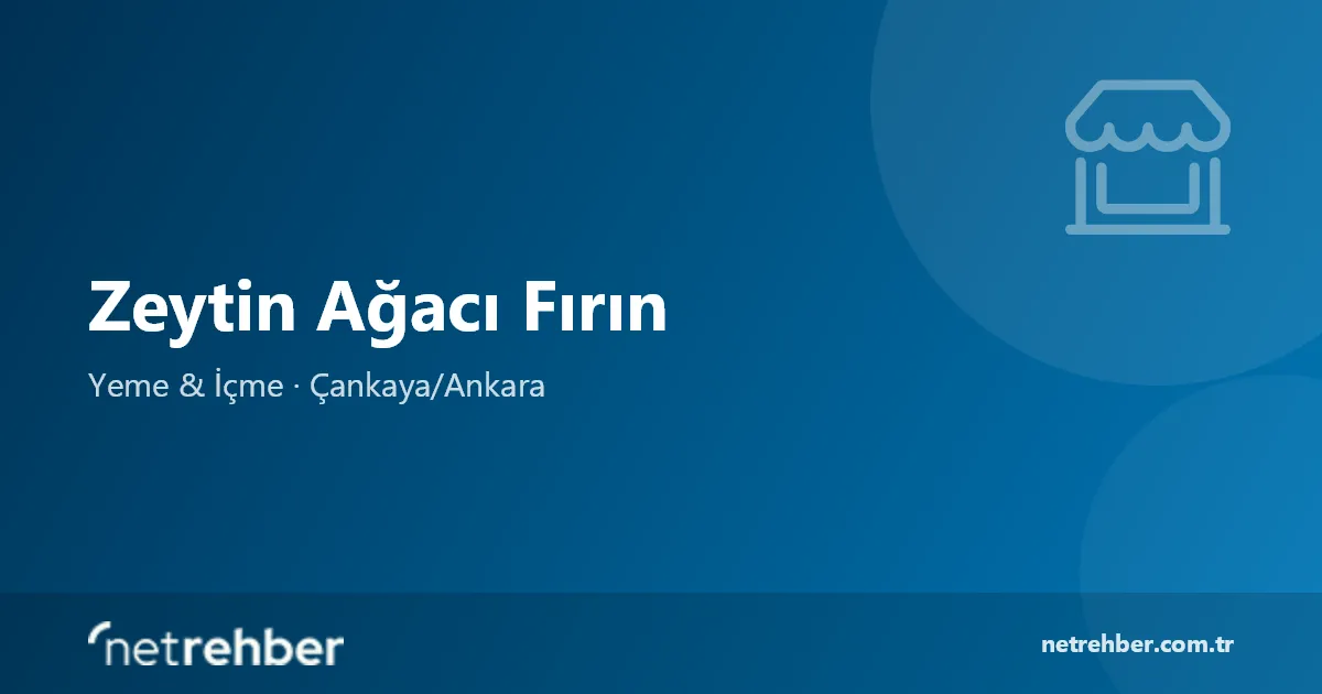Zeytin Ağacı Fırın kapak görseli