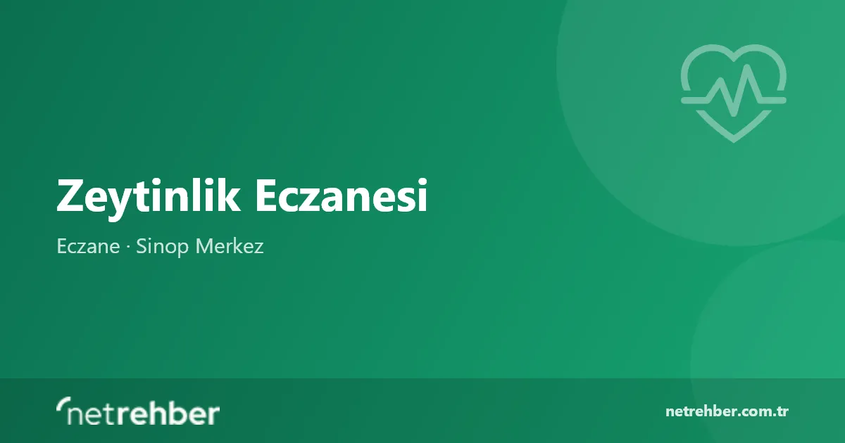 Zeytinlik Eczanesi kapak görseli