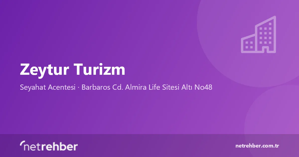 Zeytur Turizm kapak görseli