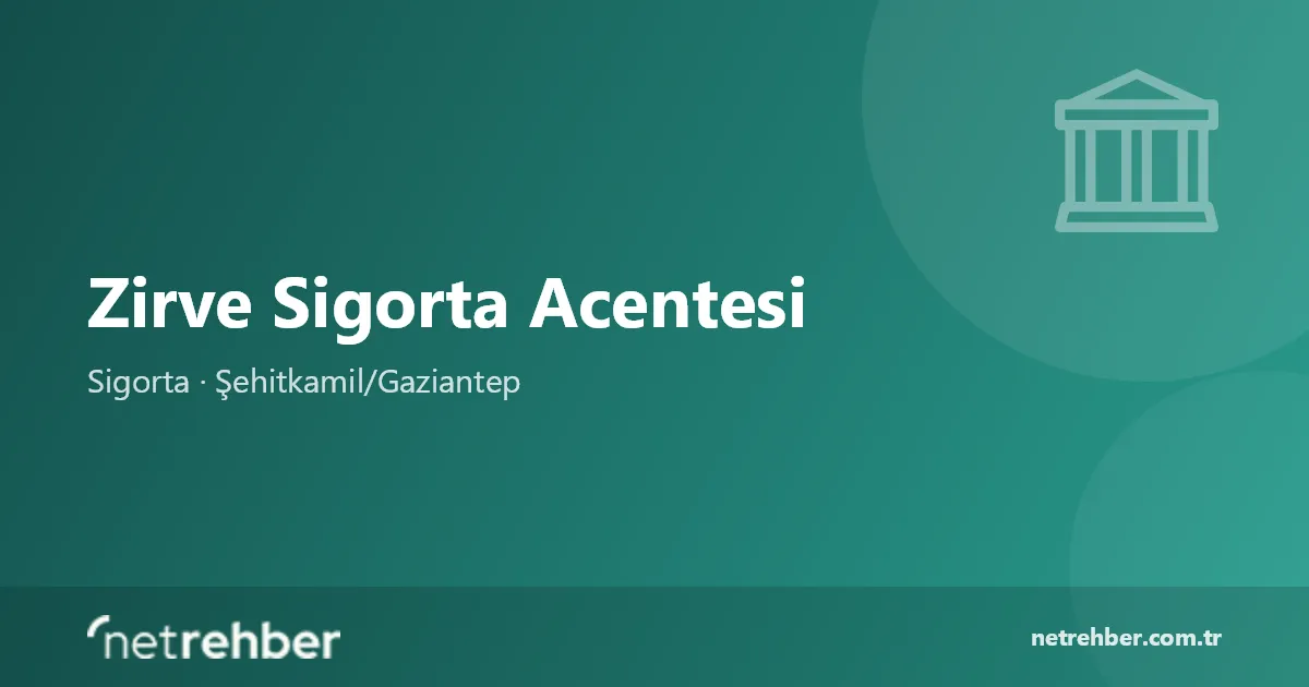 Zirve Sigorta Acentesi kapak görseli