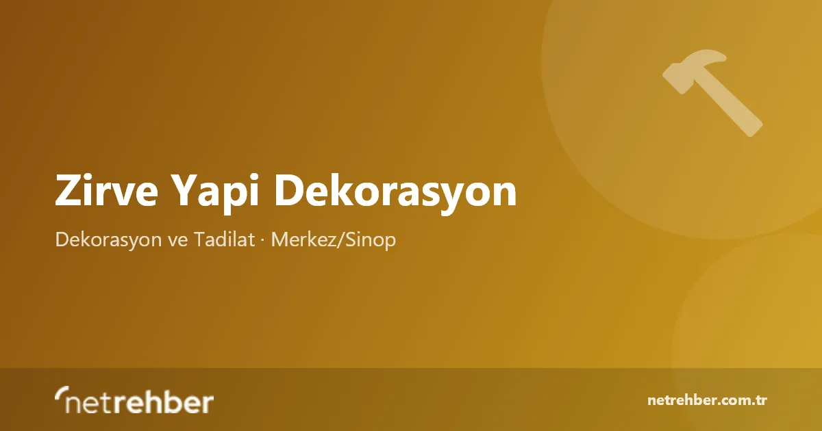 Zirve Yapi Dekorasyon kapak görseli