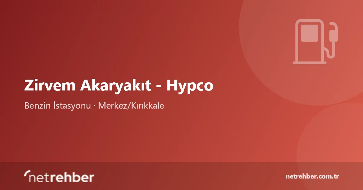 Zirvem Akaryakıt - Hypco kapak görseli