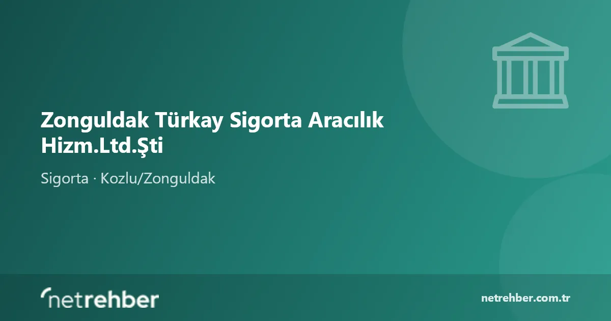 Zonguldak Türkay Sigorta Aracılık Hizm.Ltd.Şti kapak görseli