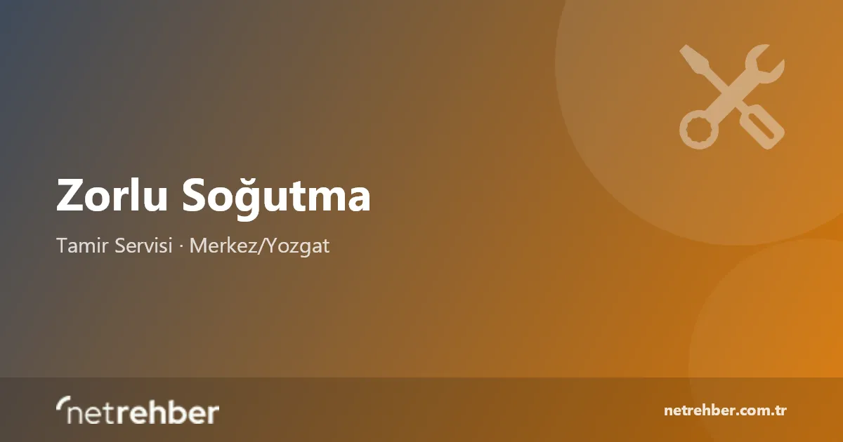 Zorlu Soğutma kapak görseli