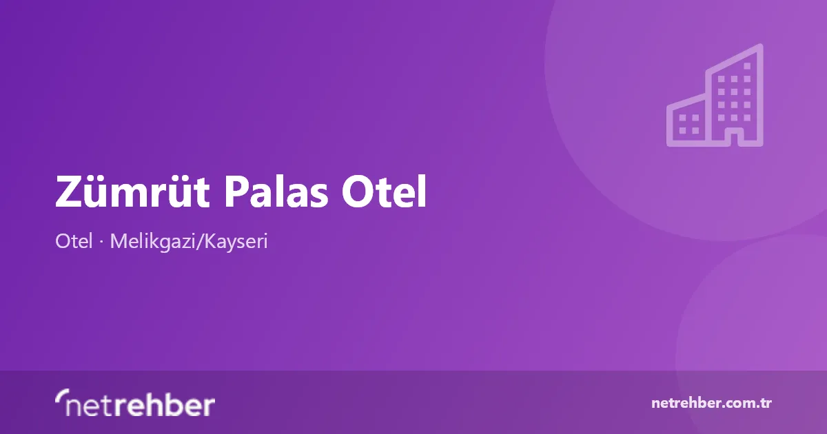 Zümrüt Palas Otel kapak görseli